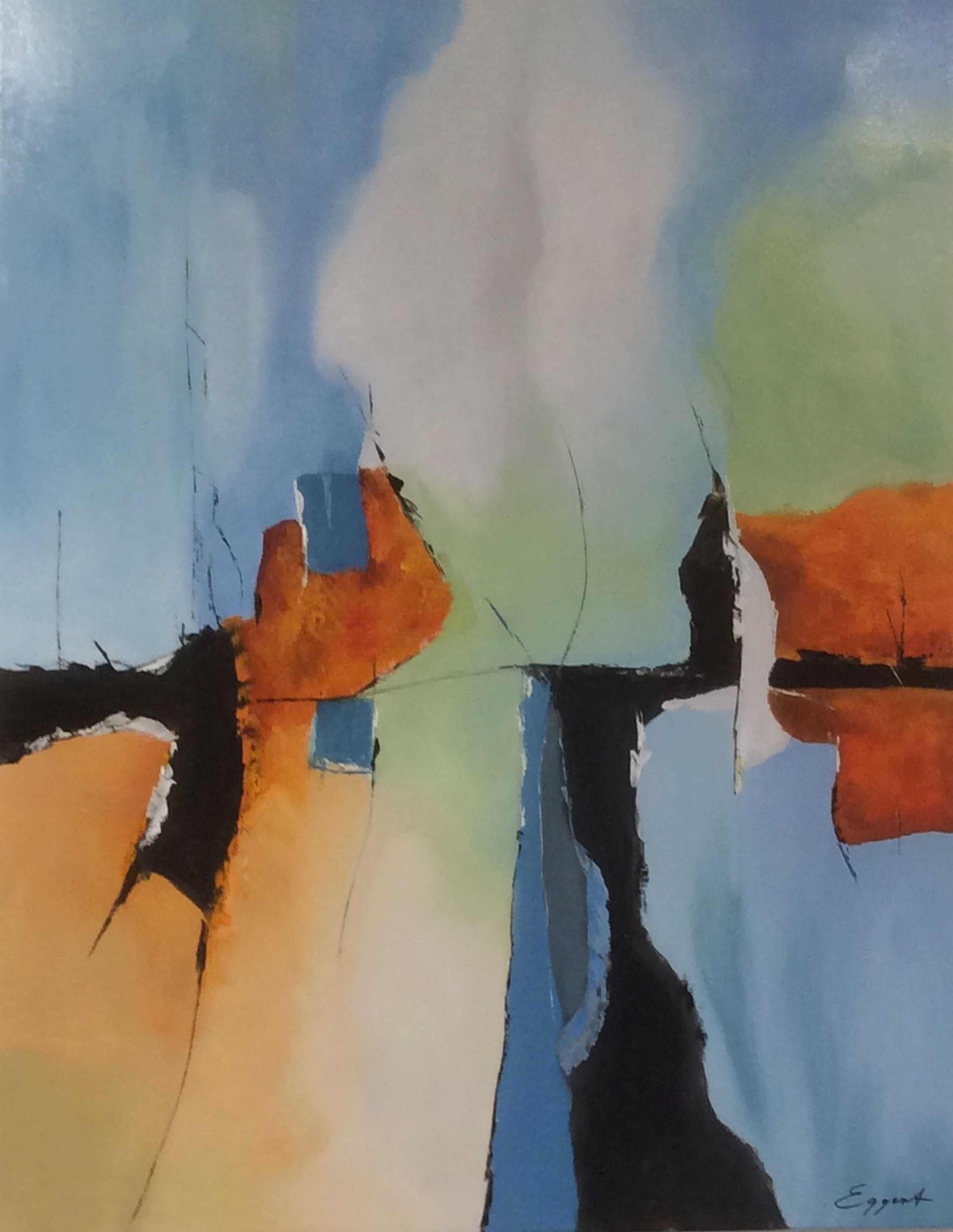 Natkys, nr.: 22 – painting by Bent Eggert Sørensen