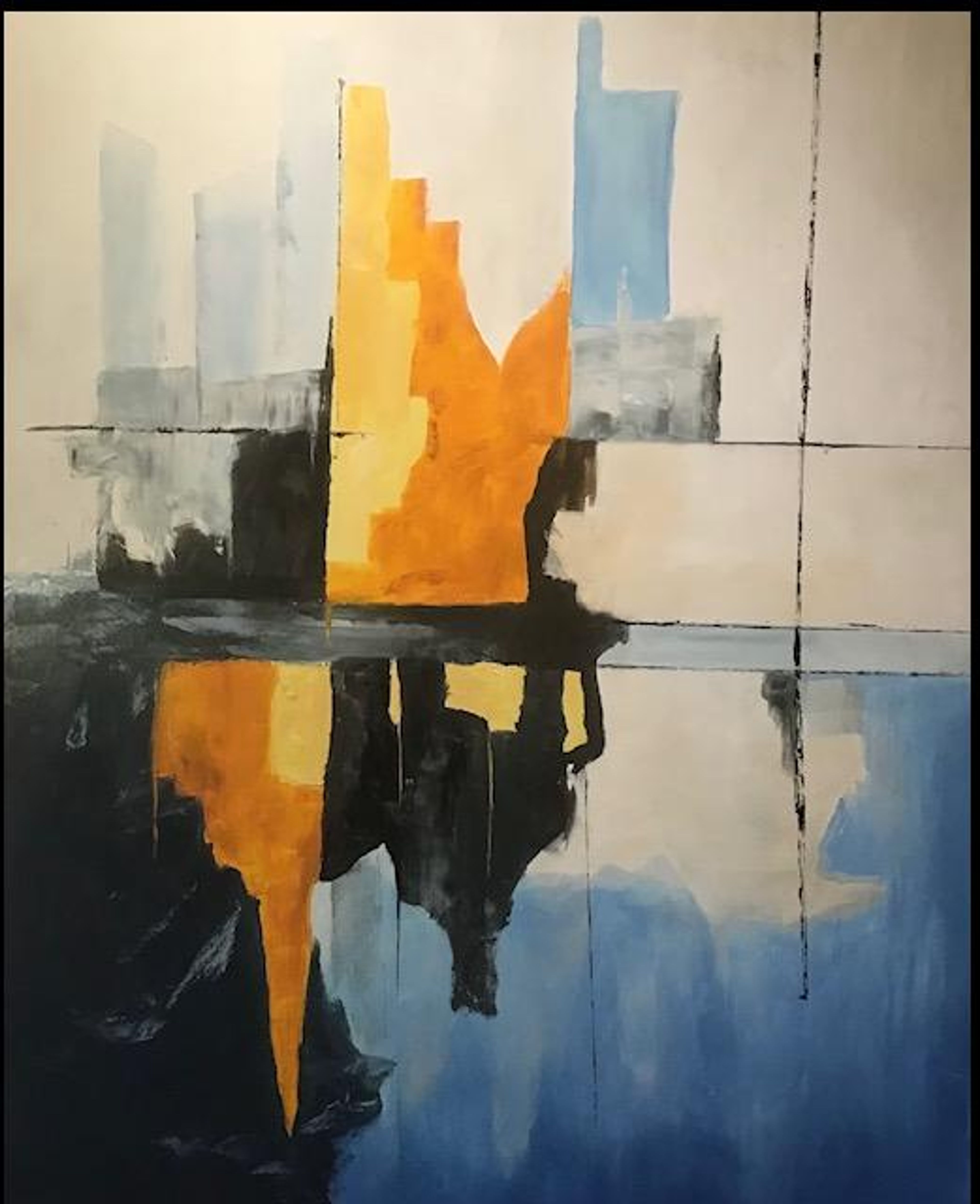 Spejlbillede nr. 17 – painting by Bent Eggert Sørensen