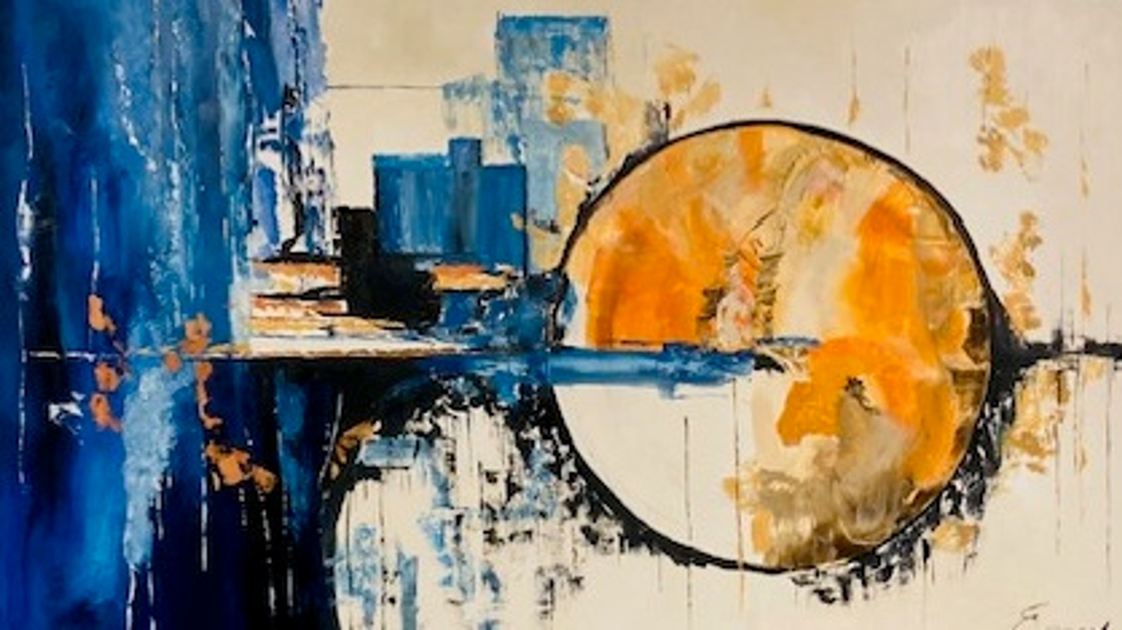 En måne, nr.: 23 – painting by Bent Eggert Sørensen