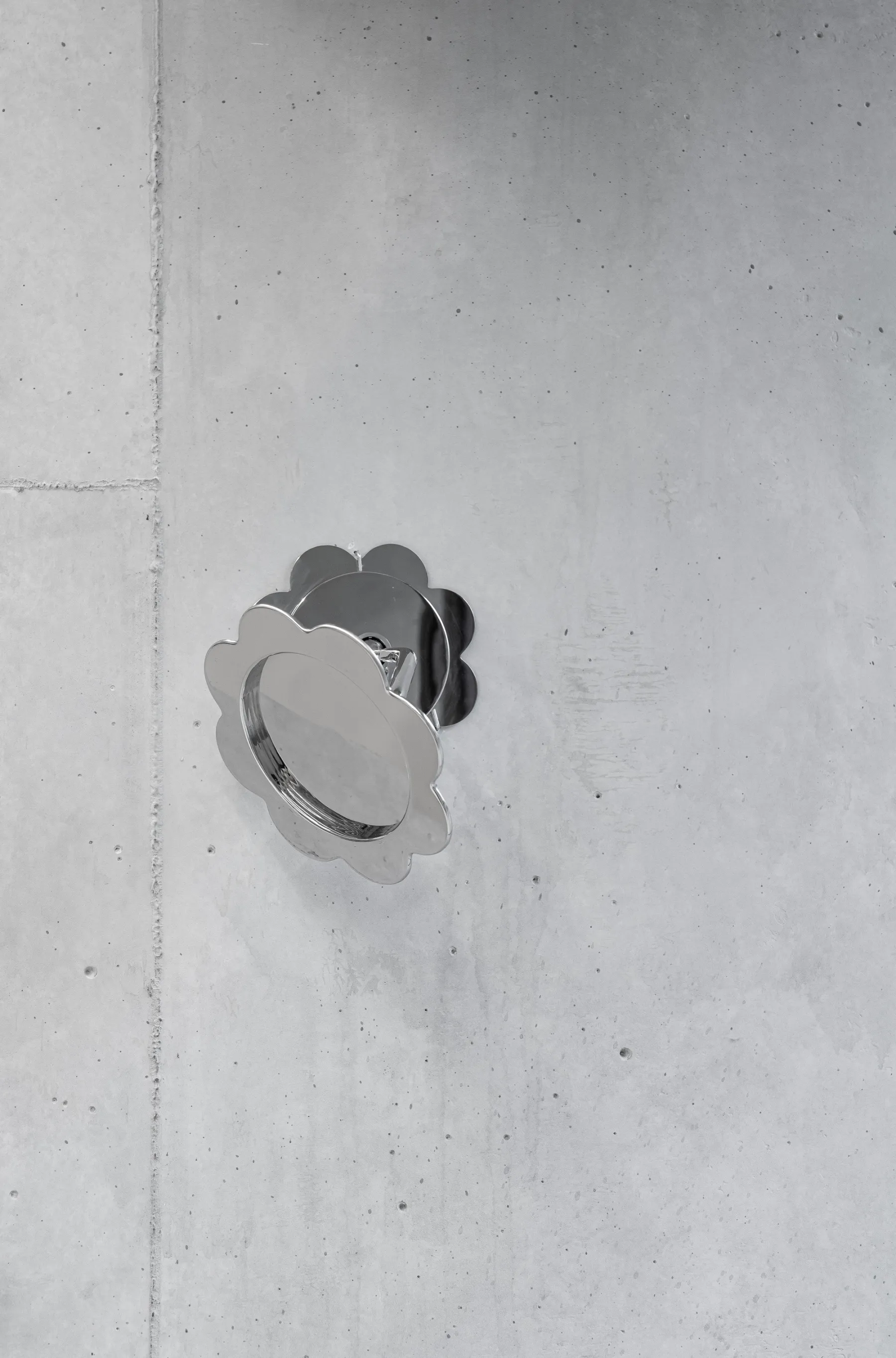 Dorota Gawęda and Eglė Kulbokaitė, Yield (twinning), 2025. Stainless steel cast from a found object. Ed. 15 + 2 AP
