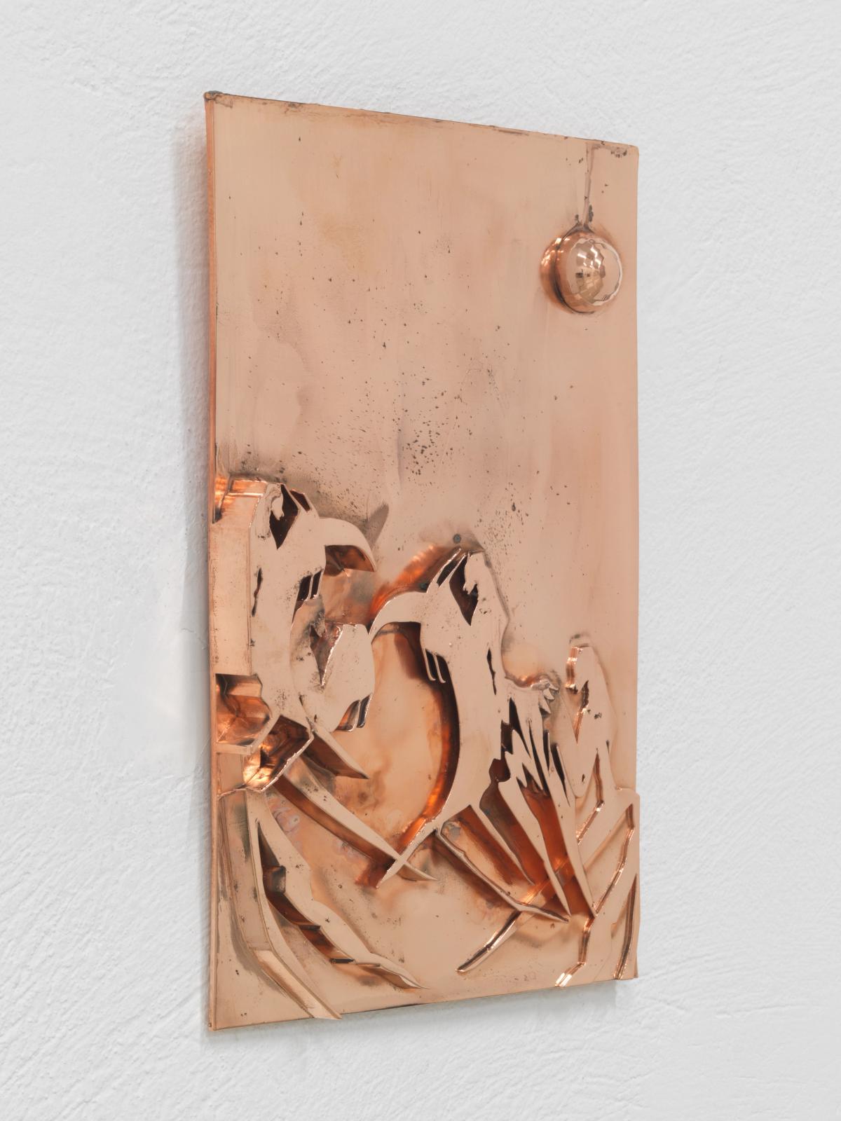 Lito Kattou, LANDS III, 2023, 20 x 30 cm, copper