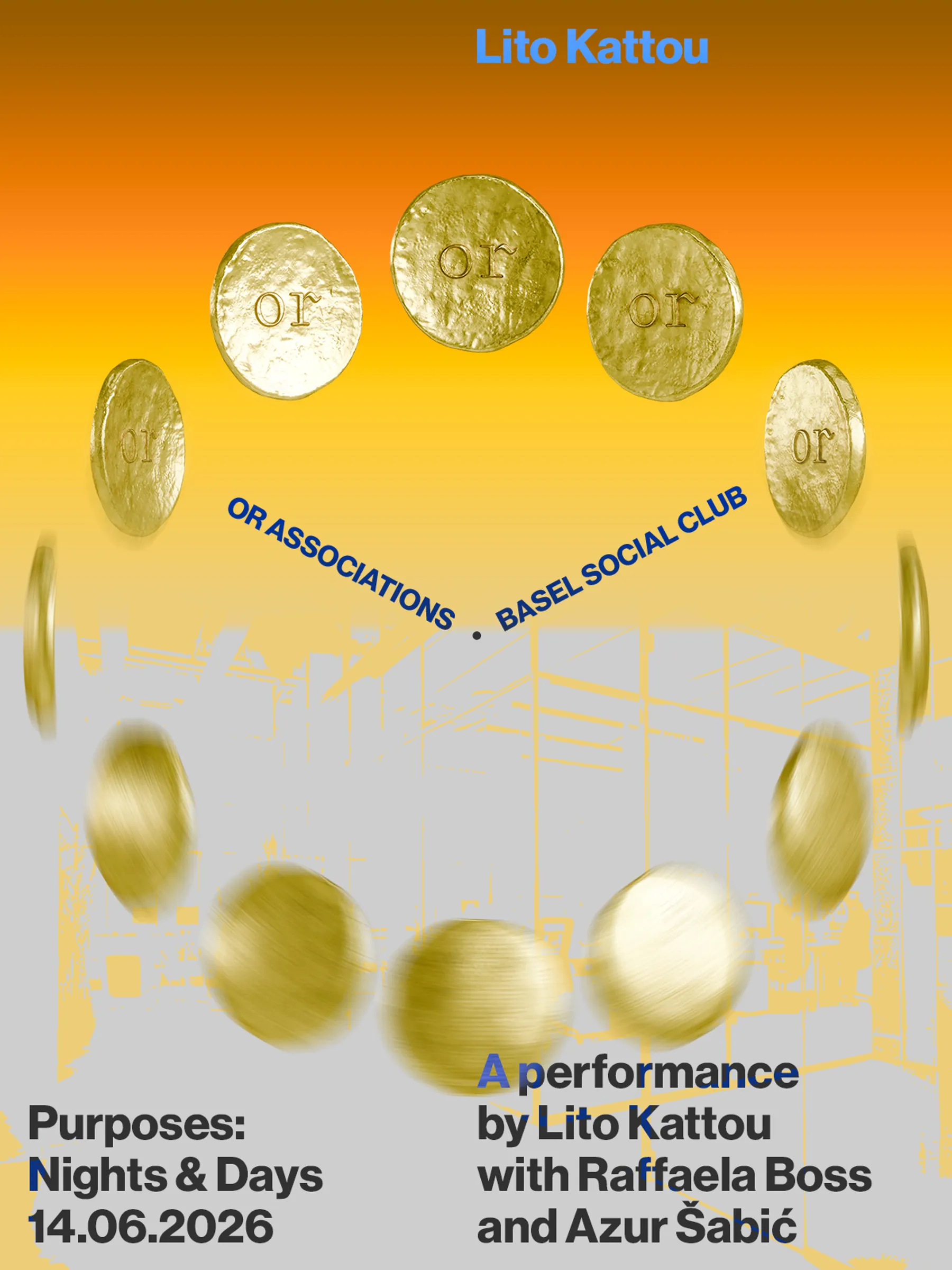 Purposes: Nights & Days, Performance poster