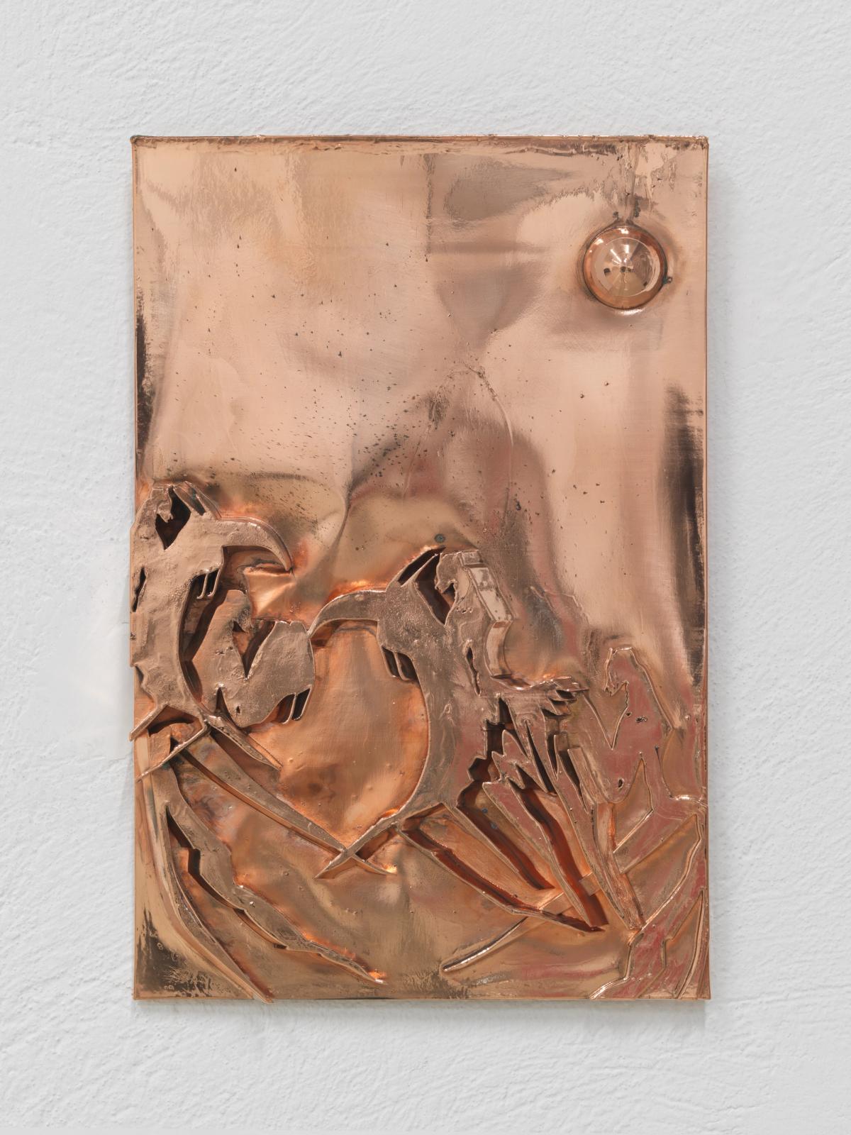 Lito Kattou, Lands III, 2023, 20 x 30 cm, copper