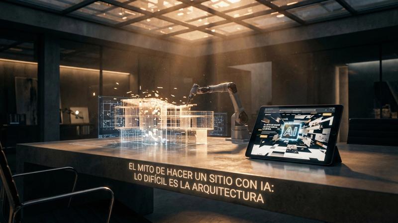 El mito de “hacer un sitio con IA”: lo difícil es la arquitectura
