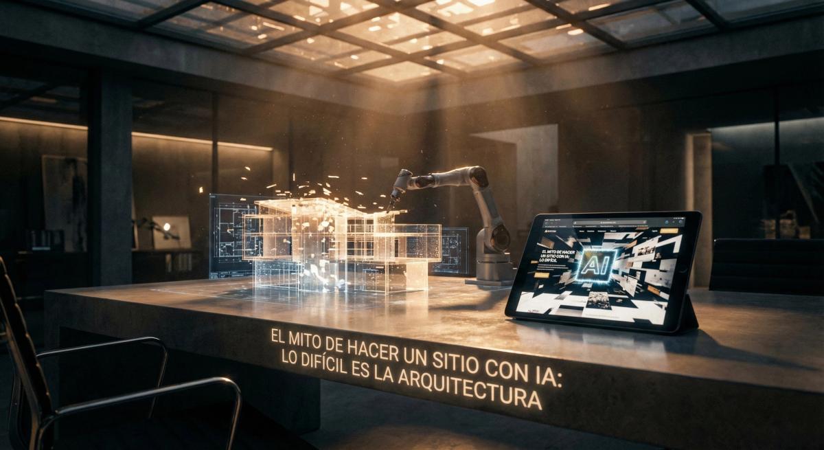 El mito de “hacer un sitio con IA”: lo difícil es la arquitectura