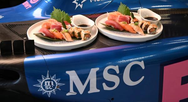 MSC Cruises showcases "excellence in gastronomy" with  Alpine F1 at Monza