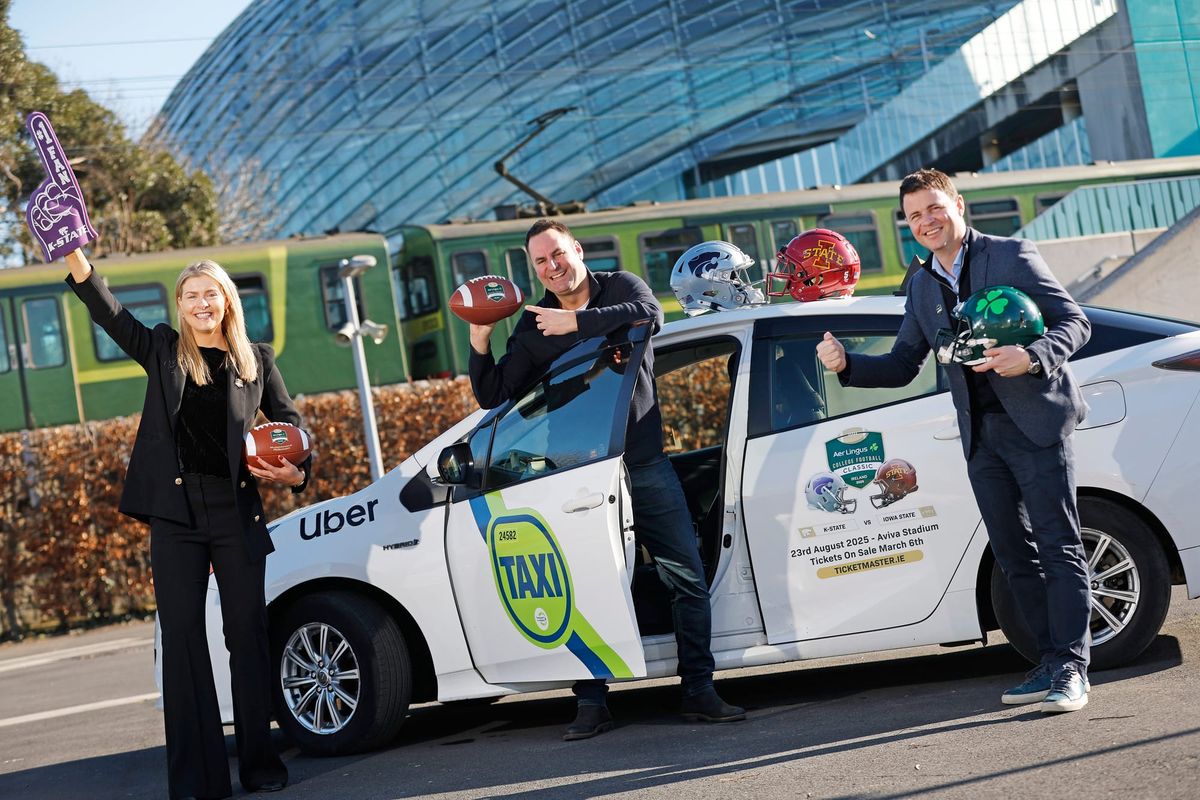 Uber teams up with Aer Lingus College Football Classic, Dublin tickets go on sale next week
