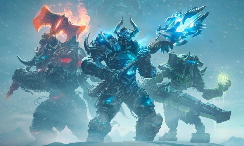A photo of the Death Knight class from Hearthstone, representing Georgiou's excitement for the upcoming addition to the game.