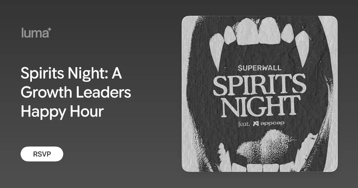 Spirits Night growth leaders happy hour artwork