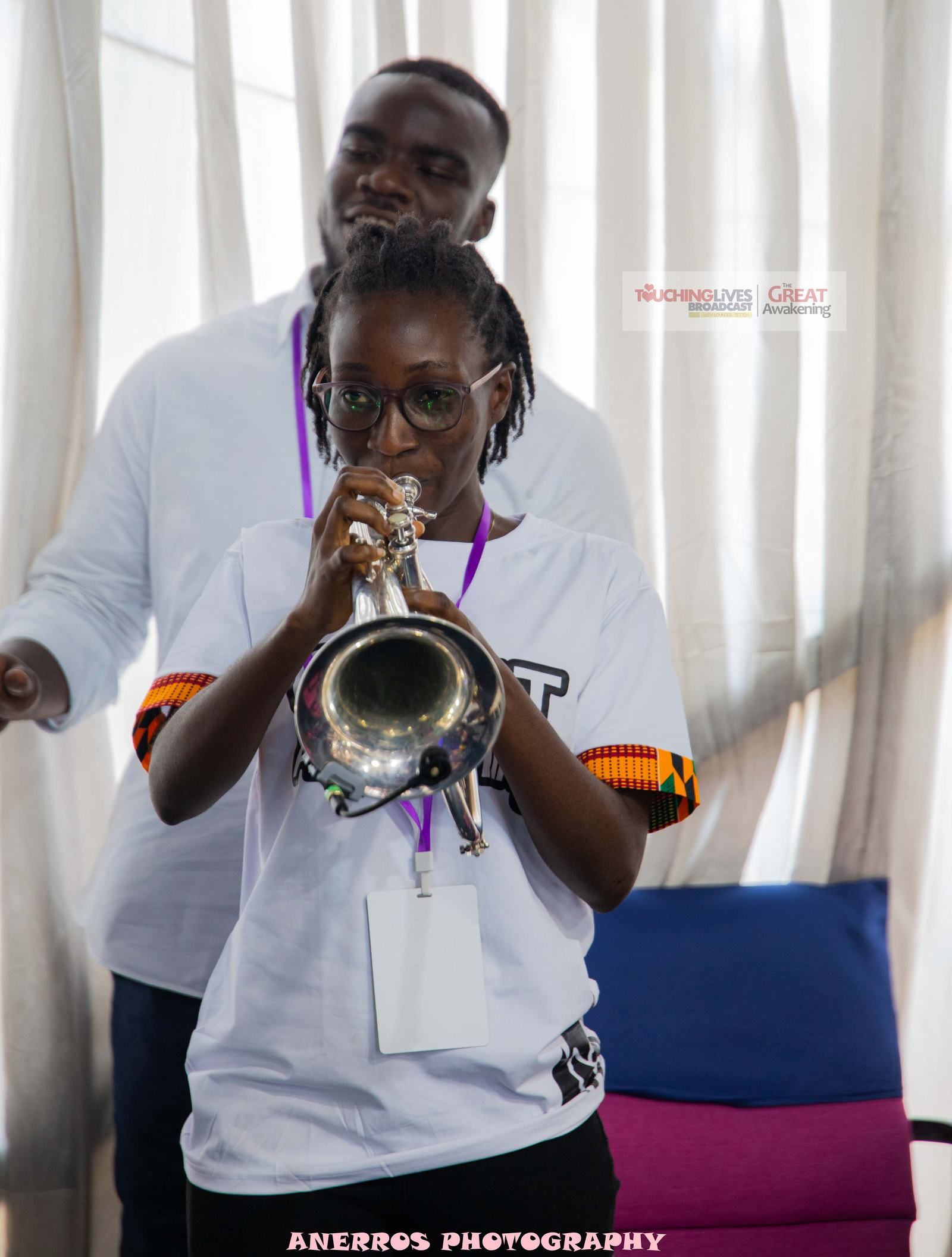 Trumpeter in the praise band