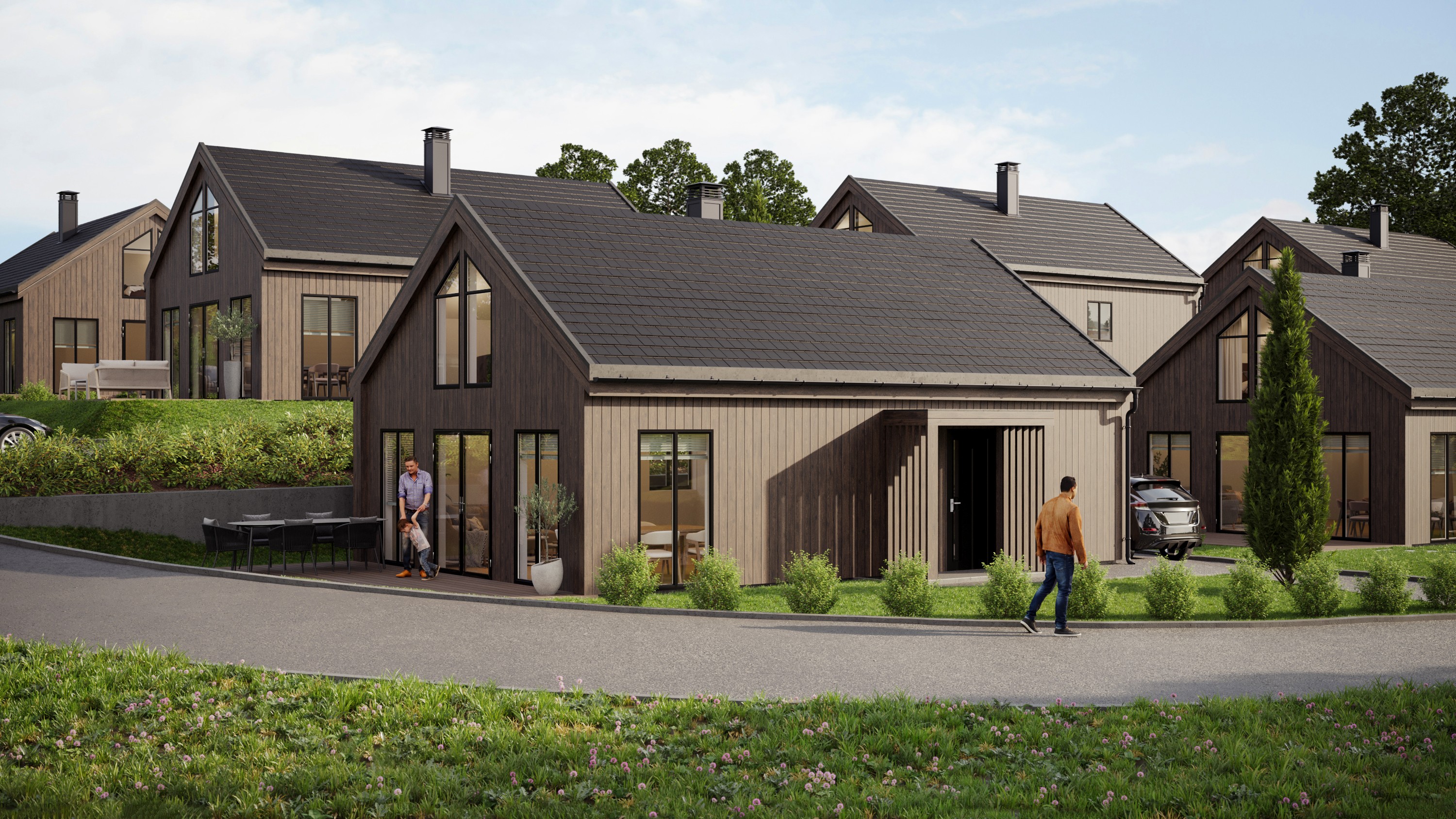 Prosjektet — inngang og fasade