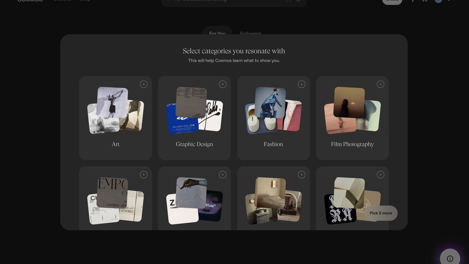 Discovery engine for creatives.