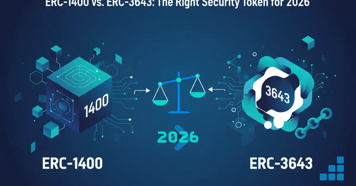 ERC-1400 vs ERC-3643: Picking a Token Requirement in 2026 ERC-1400 vs ERC-3643: Picking a Token Requirement in 2026