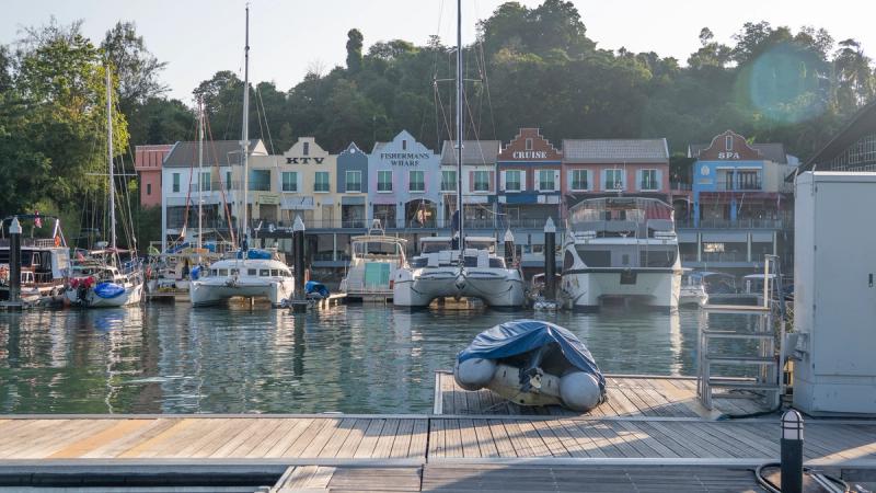 Portishead? Somewhere in Devon? Nah, it's 37 degrees in Langkawi. 