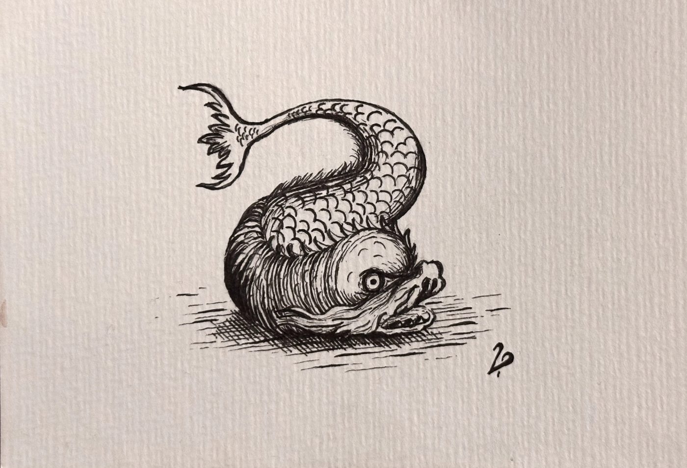 Medieval Seamonster Study