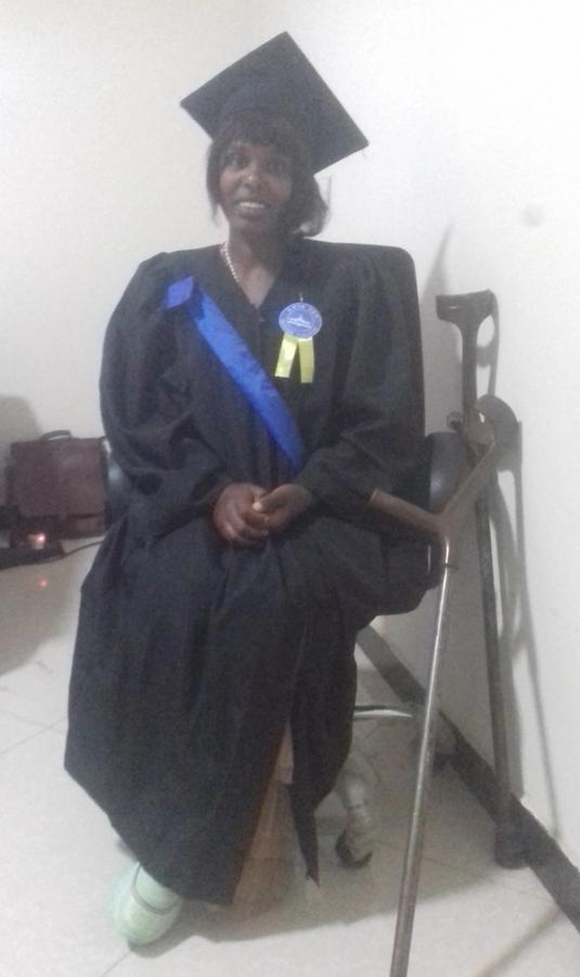 Meskerem at her graduation