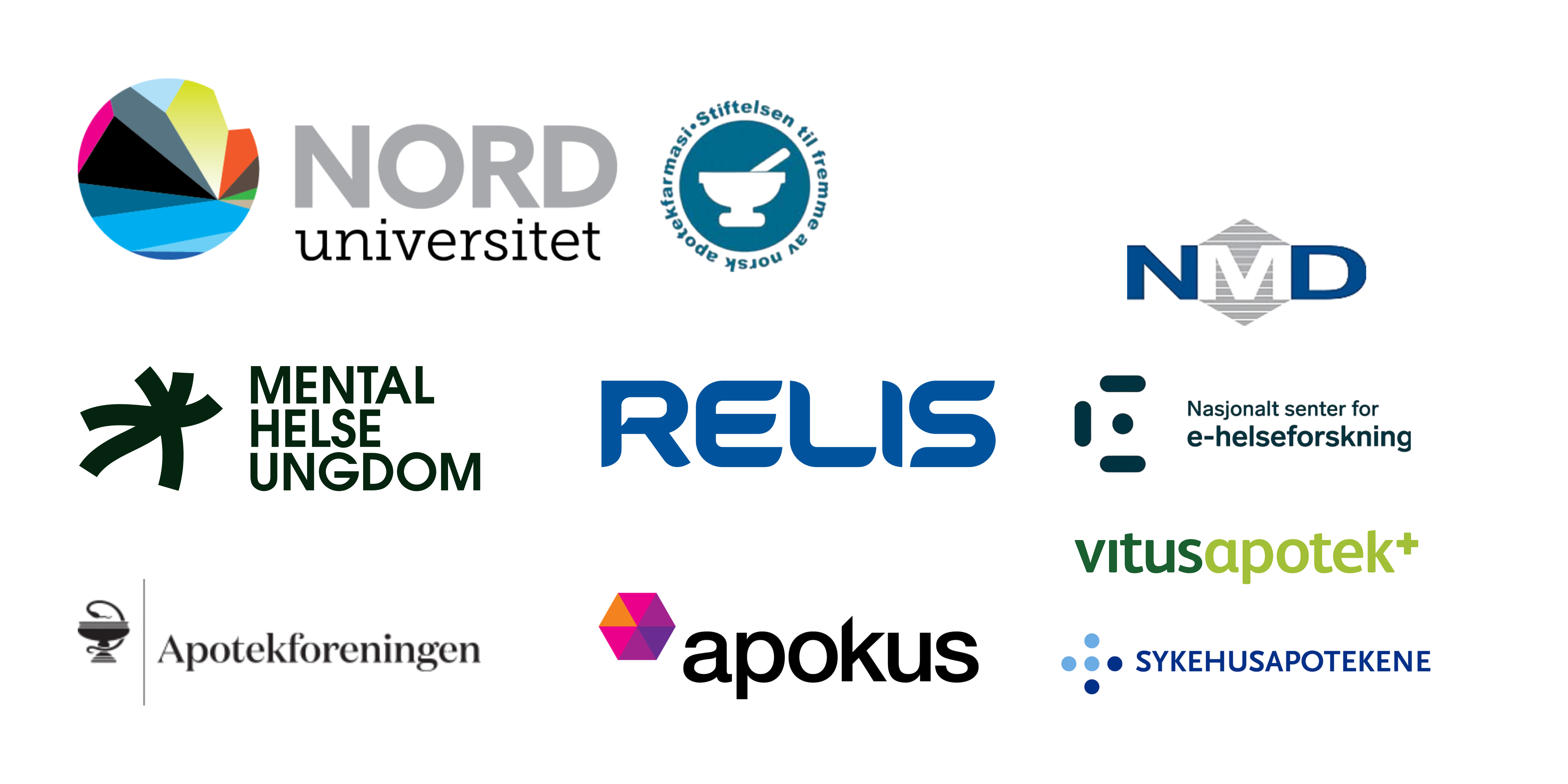 Logoer til alle samarbeidspartnere i prosjektet.