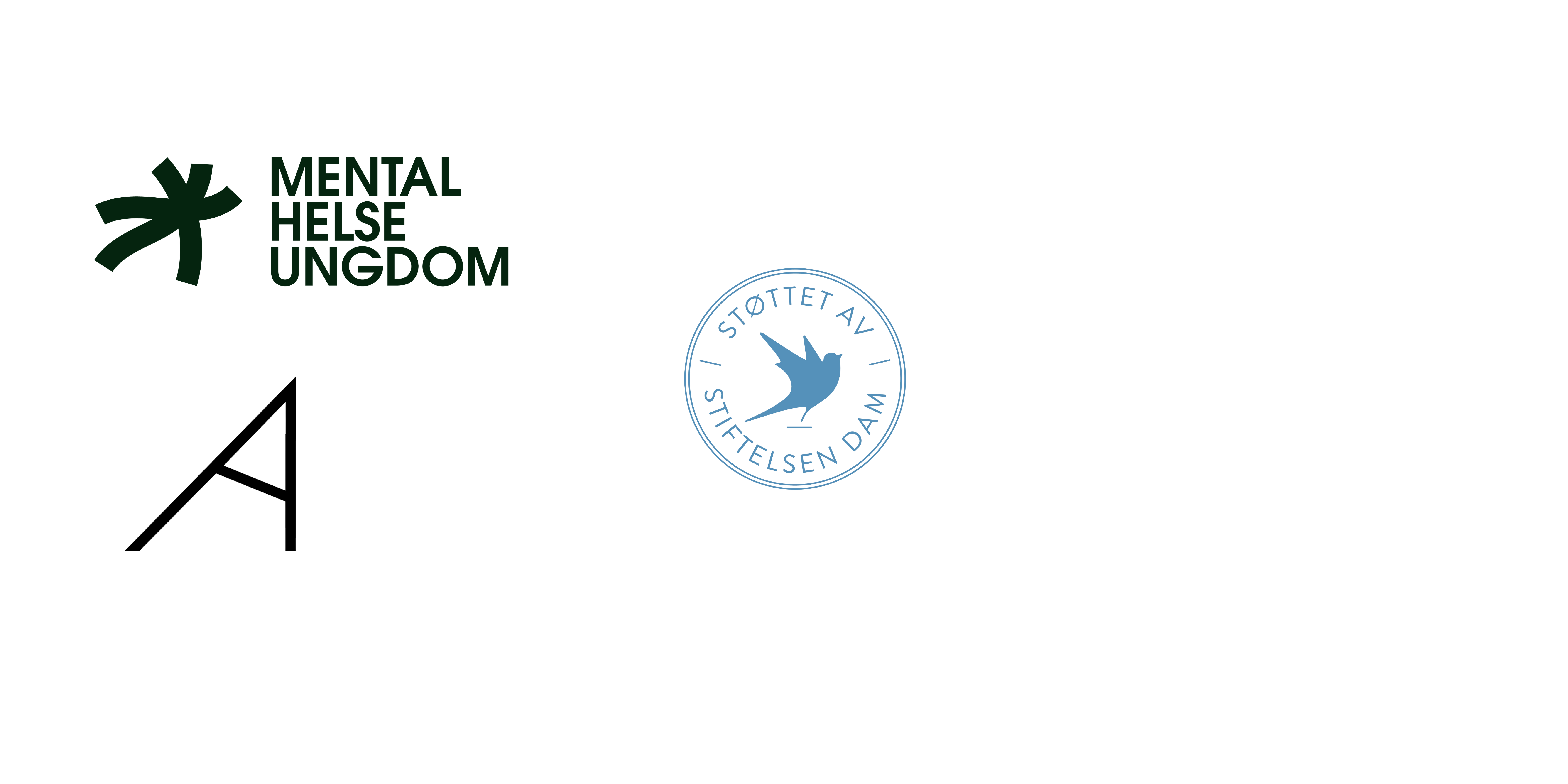 Logo til Mental Helse Ungdom, Aldeles og Dam