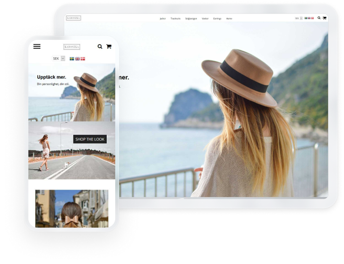 Fiore theme mockup