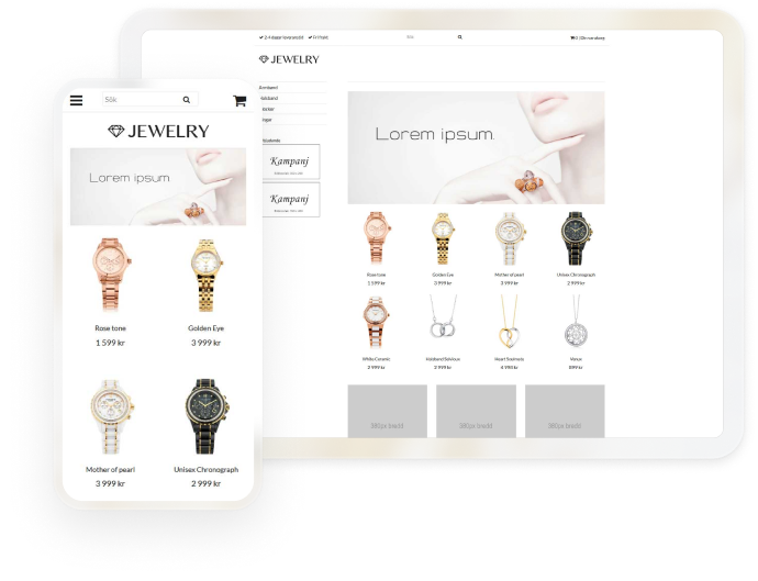 Classic theme mockup