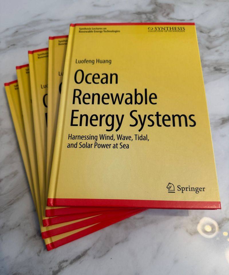 Dr Luofeng Huang published a book "Ocean Renewable Energy Systems"