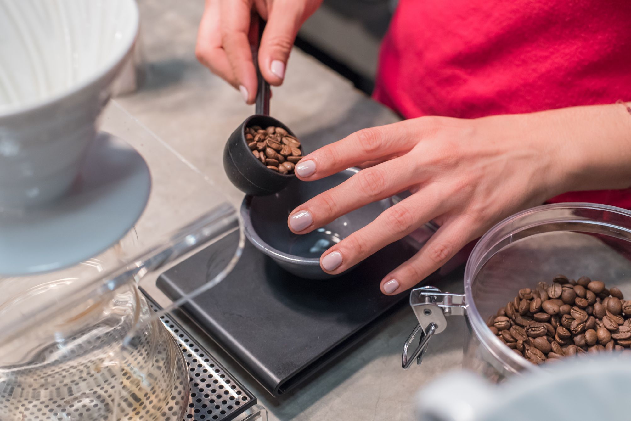 Measuring Coffee Beans