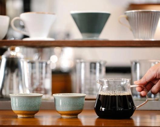 Freshly Brewed Pour-over Coffee