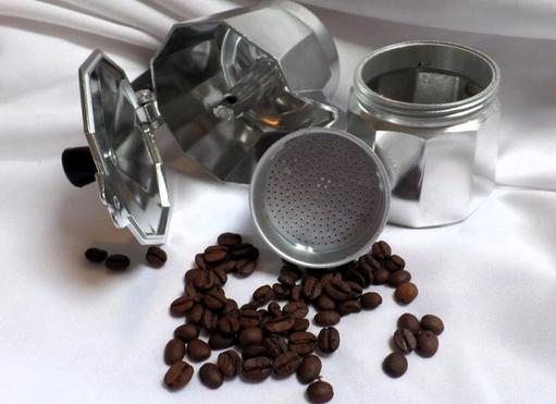 The Three Parts of a Moka Pot (Disassembled Moka Pot)