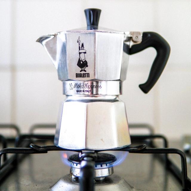 Moka Pot on a Stovetop