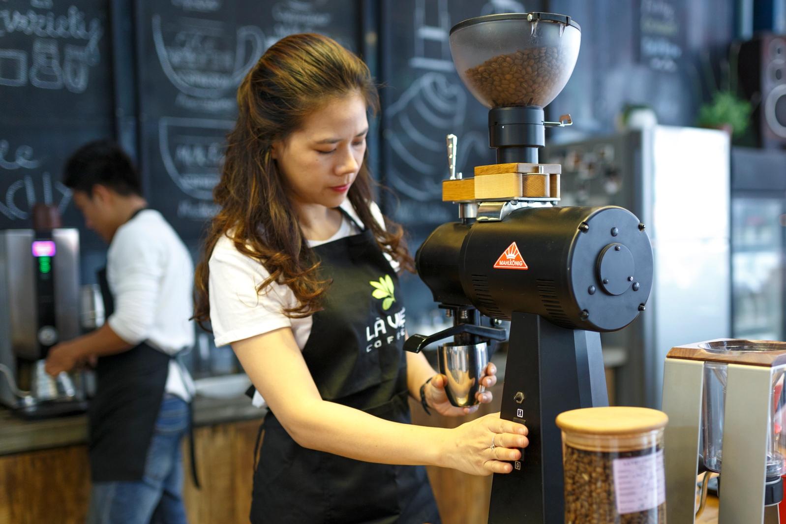 Grinding Coffee Beans 