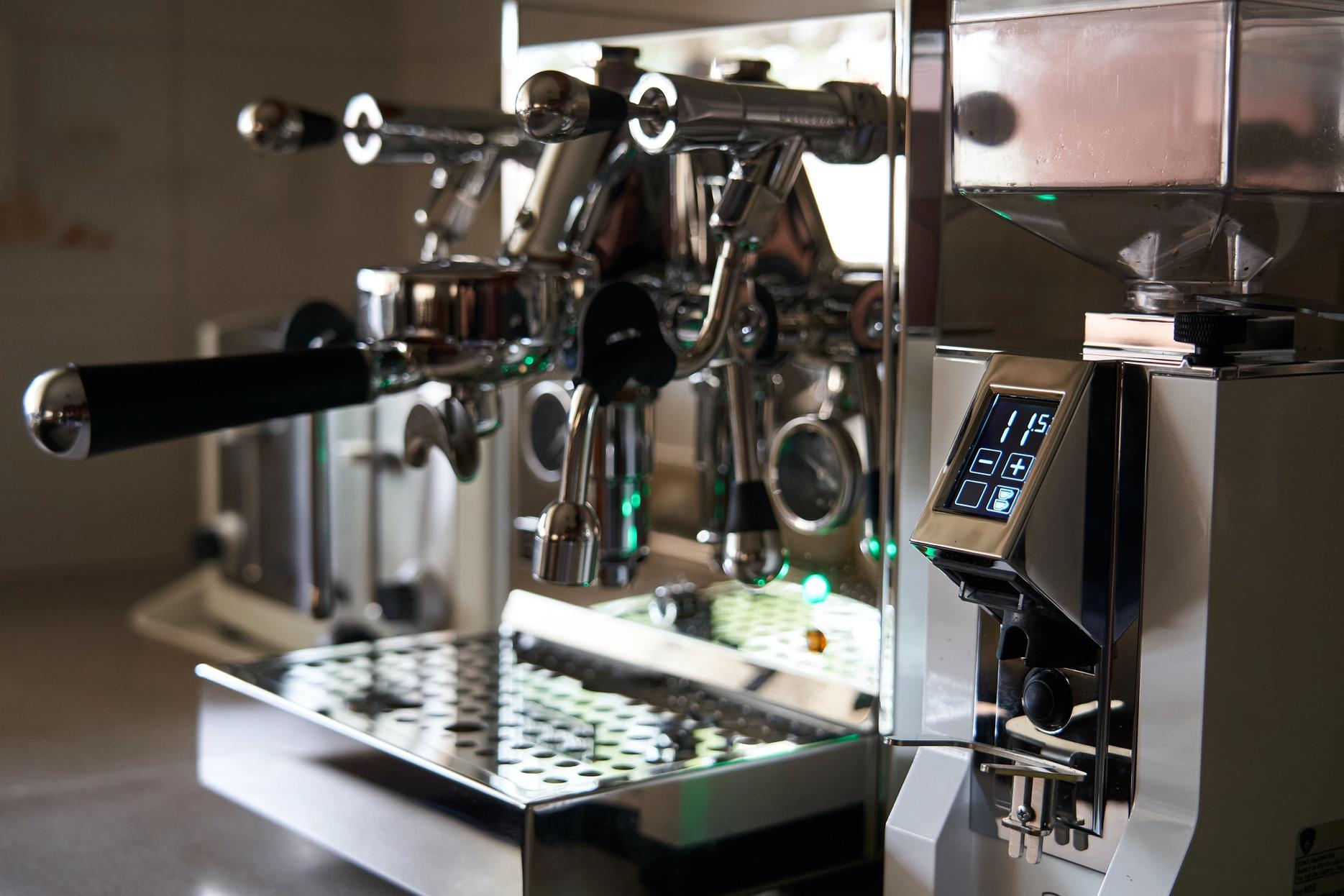 Espresso Machine and Electric Burr Grinder