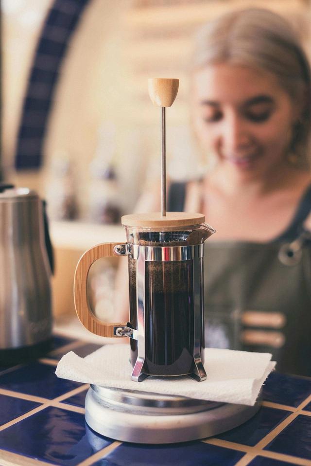 Brewing French Press Coffee