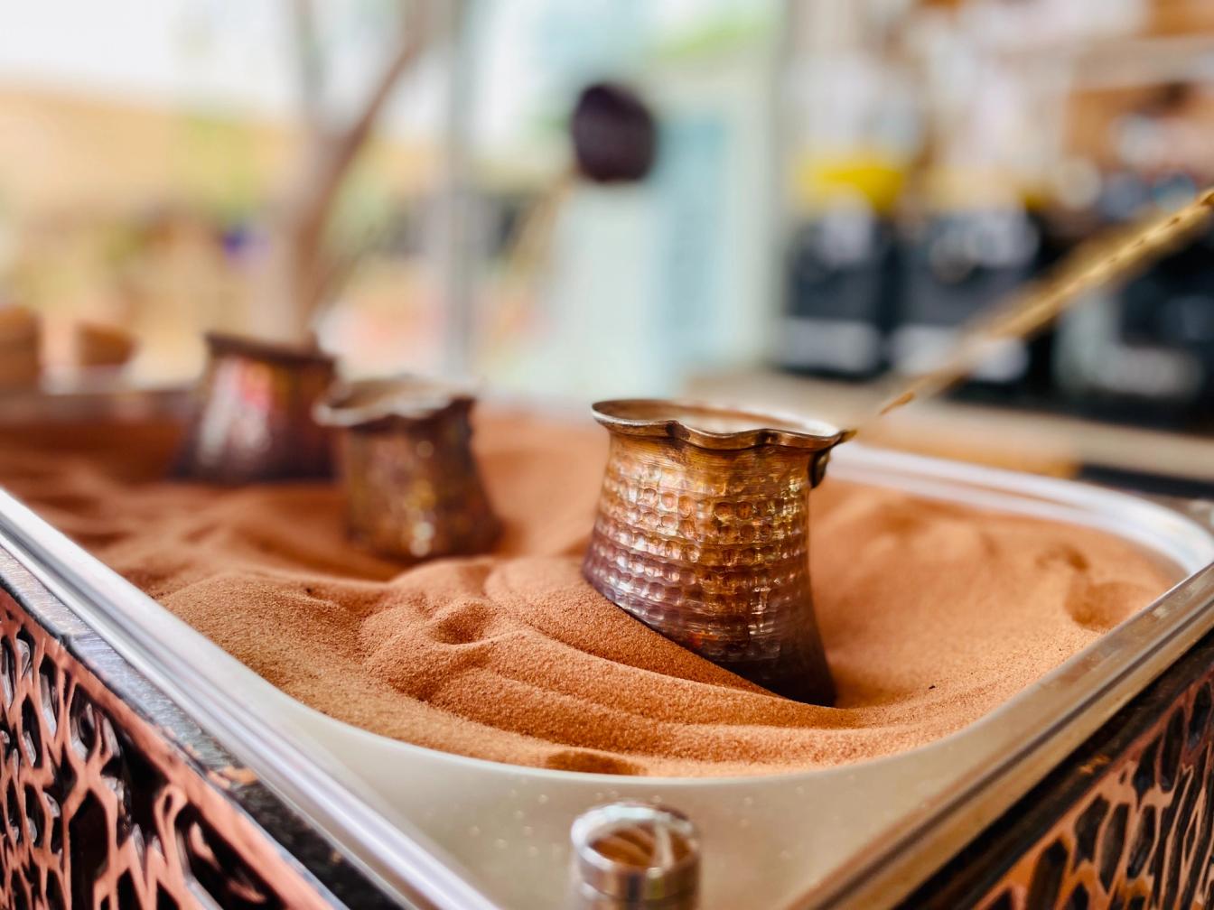 Brewing Turkish Coffee on Hot Sand