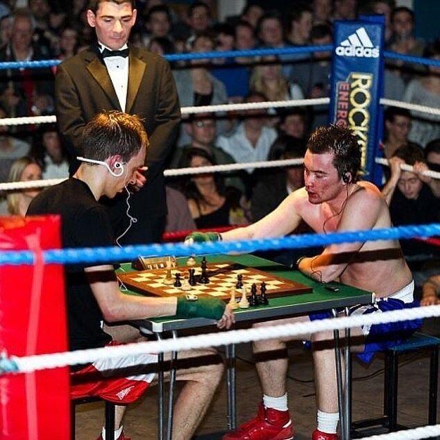 A match in progress