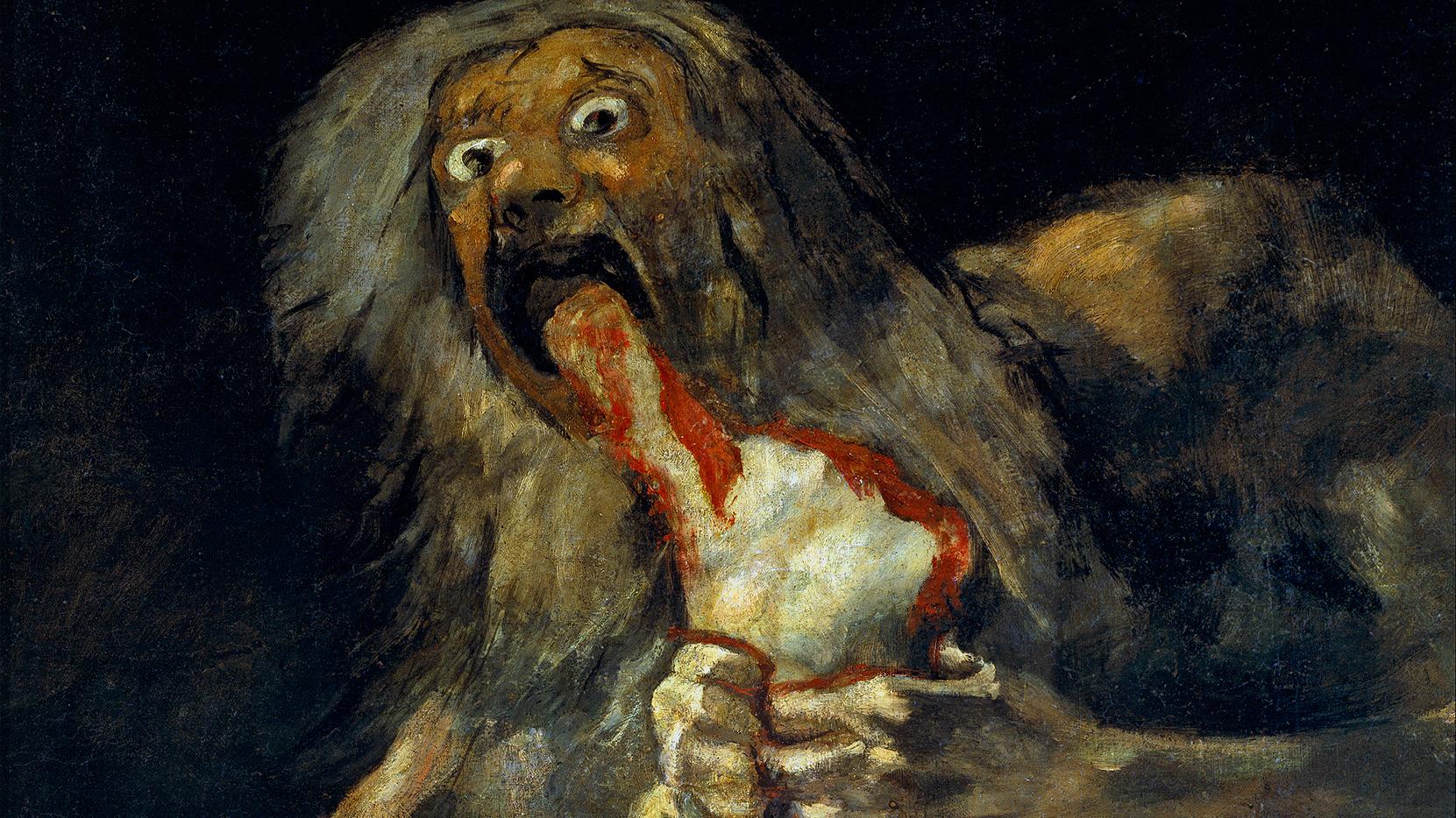 Saturn Devouring His Son by Goya