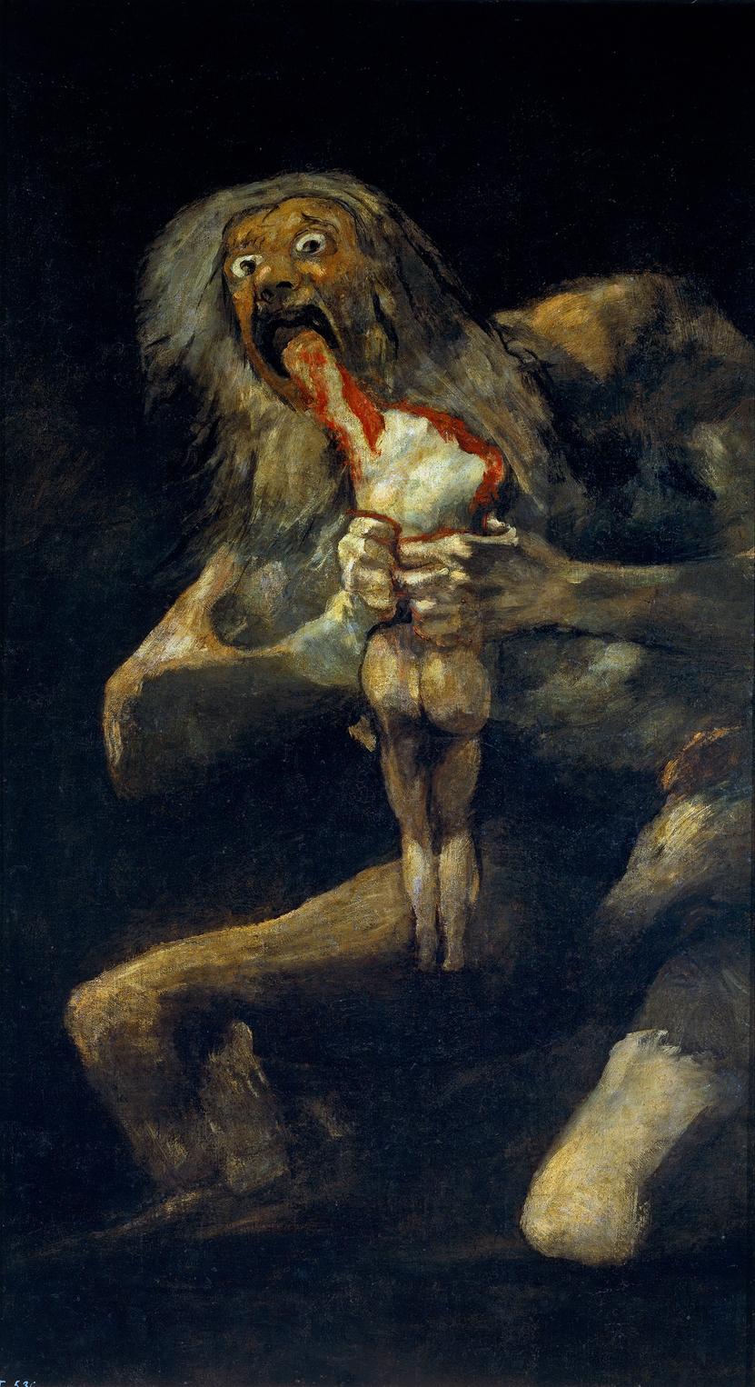 Saturn Devouring His Son by Goya