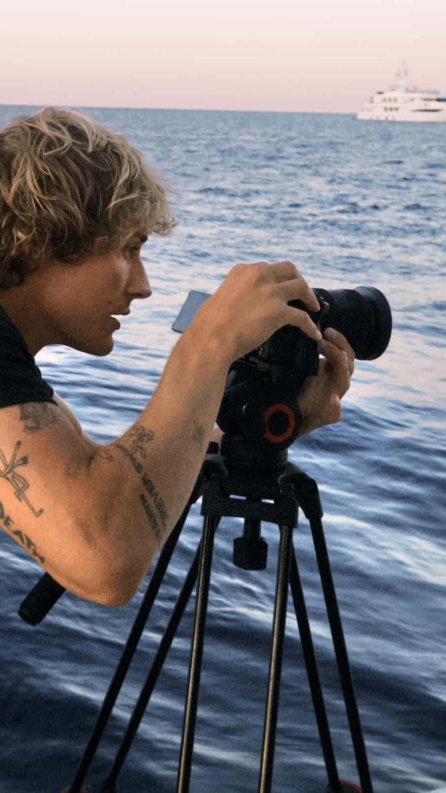 Cole Bennett filming Justin Bieber "Yukon" music video