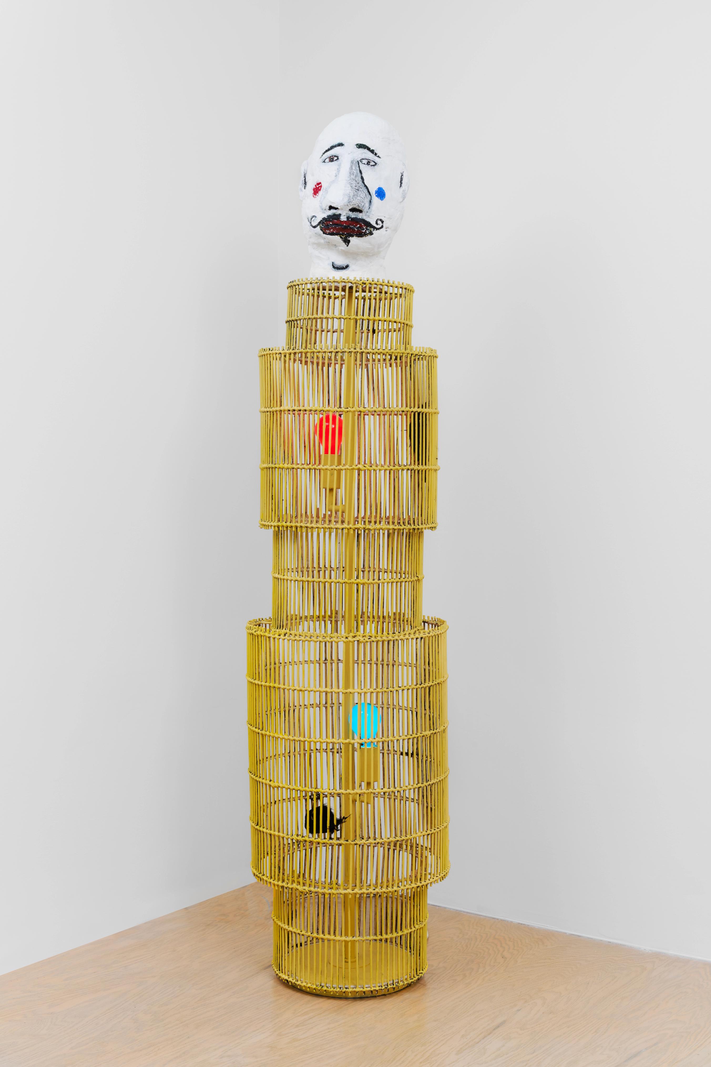 Bird cage featured in Marcus Jahmal's show at Market