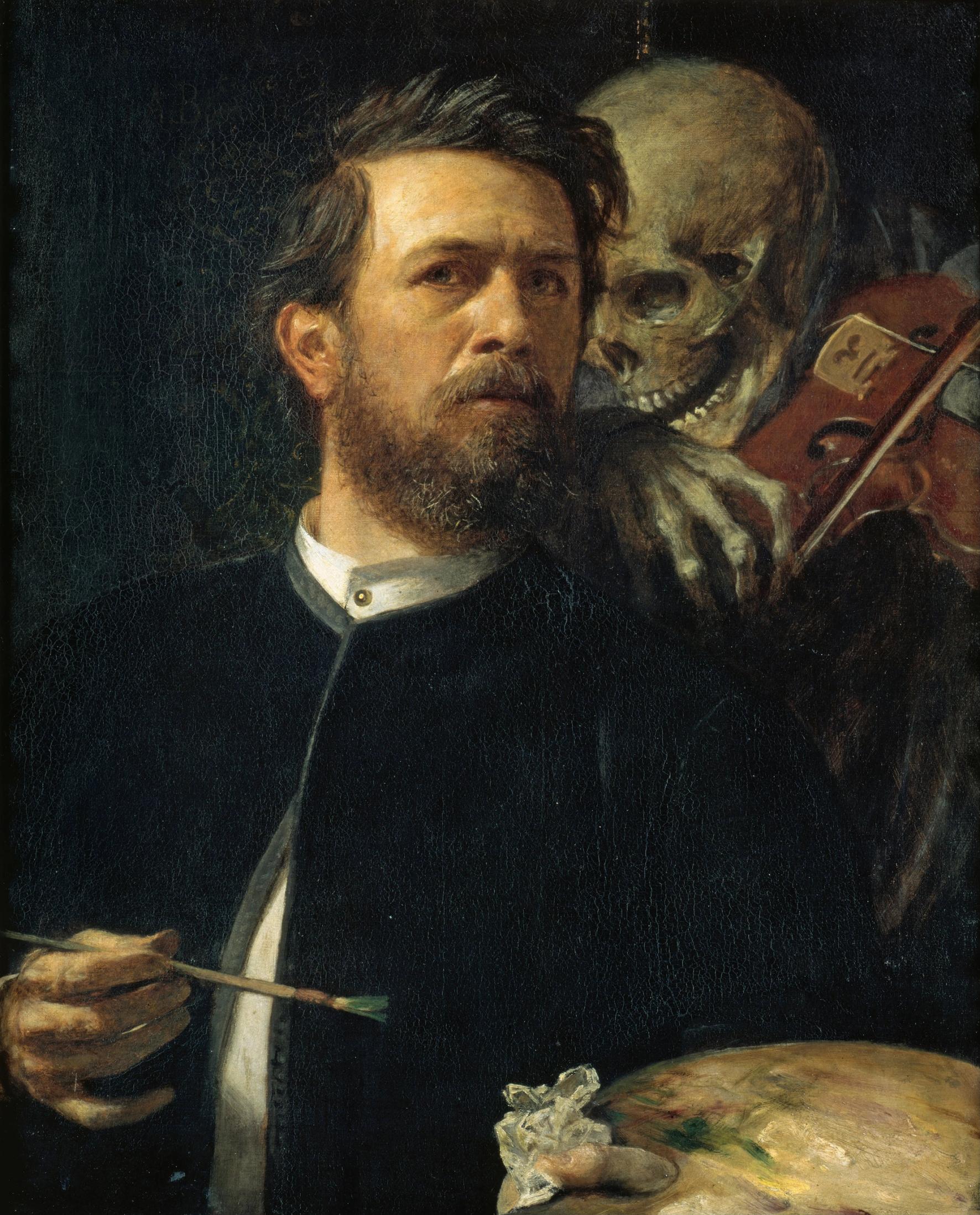 Self-Portrait with Death Playing the Fiddle, Arnold Böcklin (1872) 