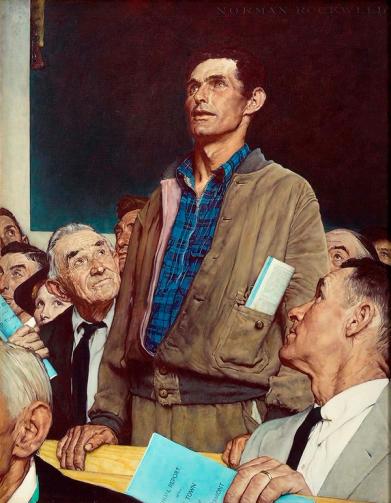 The Freedom of Speech, Normal Rockwell (1943)