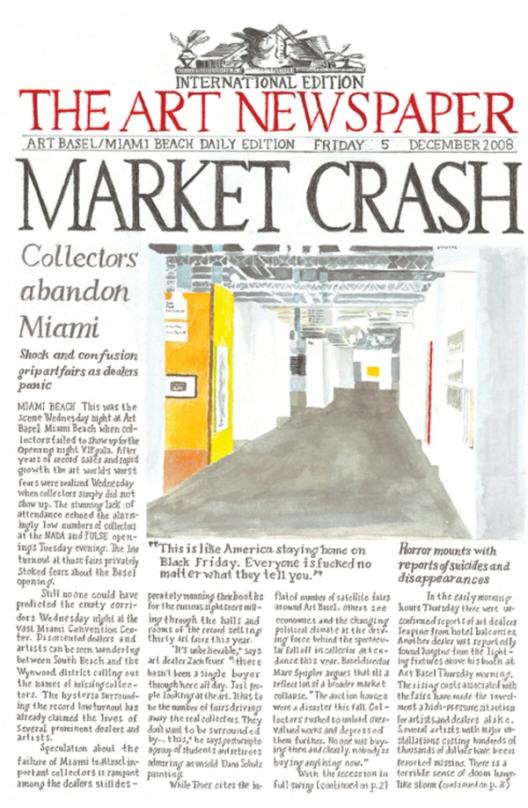 the front page of the art newspaper on friday december 5th