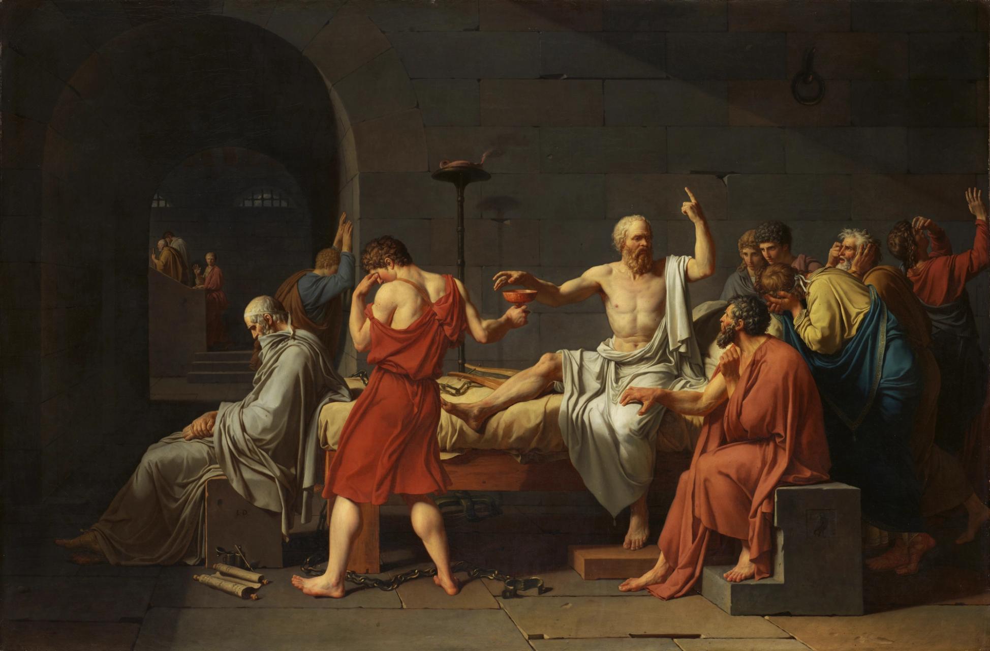 The Death of Socrates, Jacques-Louis David (1787)