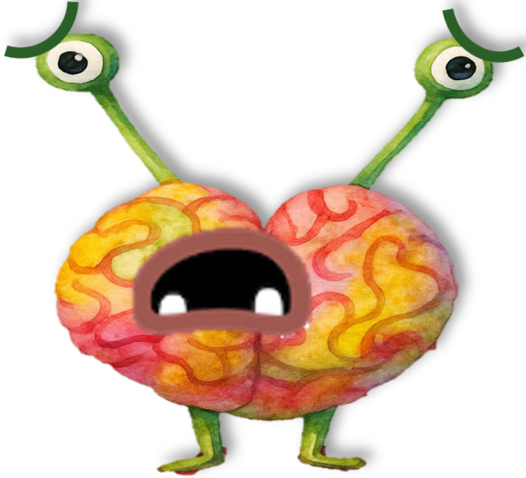 Ilustración de Jan, cerebro con trastorno del procesamiento sensorial