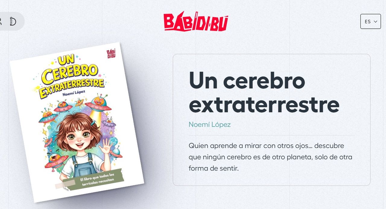 Captura de la página web de la editorial Babidibú