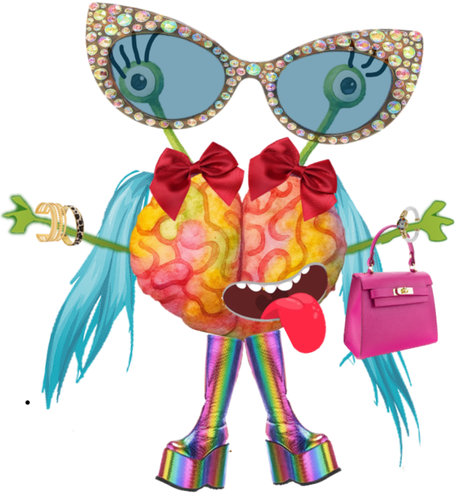 Ilustración de Renata, cerebro con sinestesia