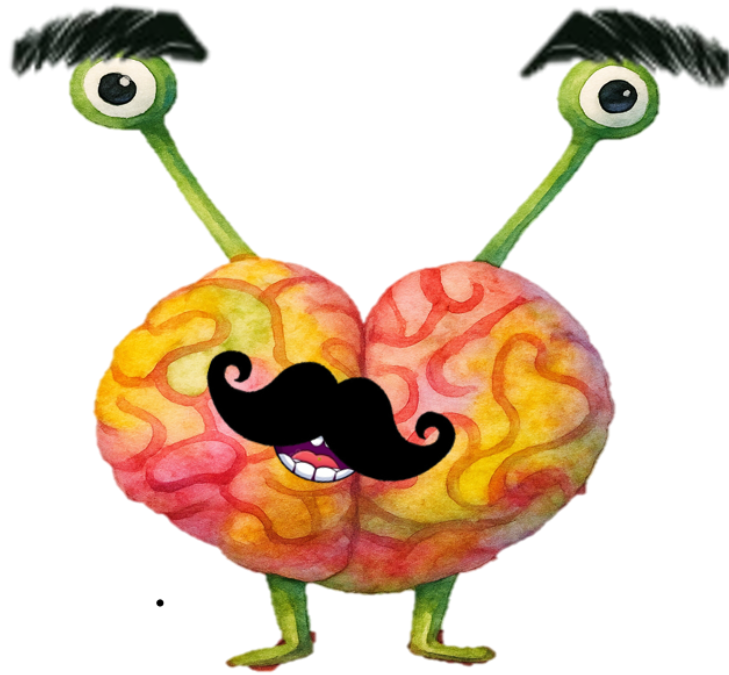 Ilustración de Roberto, cerebro TDAH