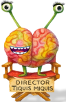 Ilustración del Director Tiquis Miquis, cerebro con TOC