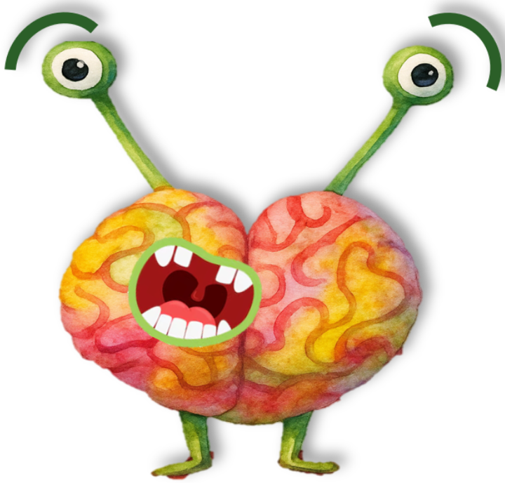 Ilustración de Cosme, cerebro de altas capacidades