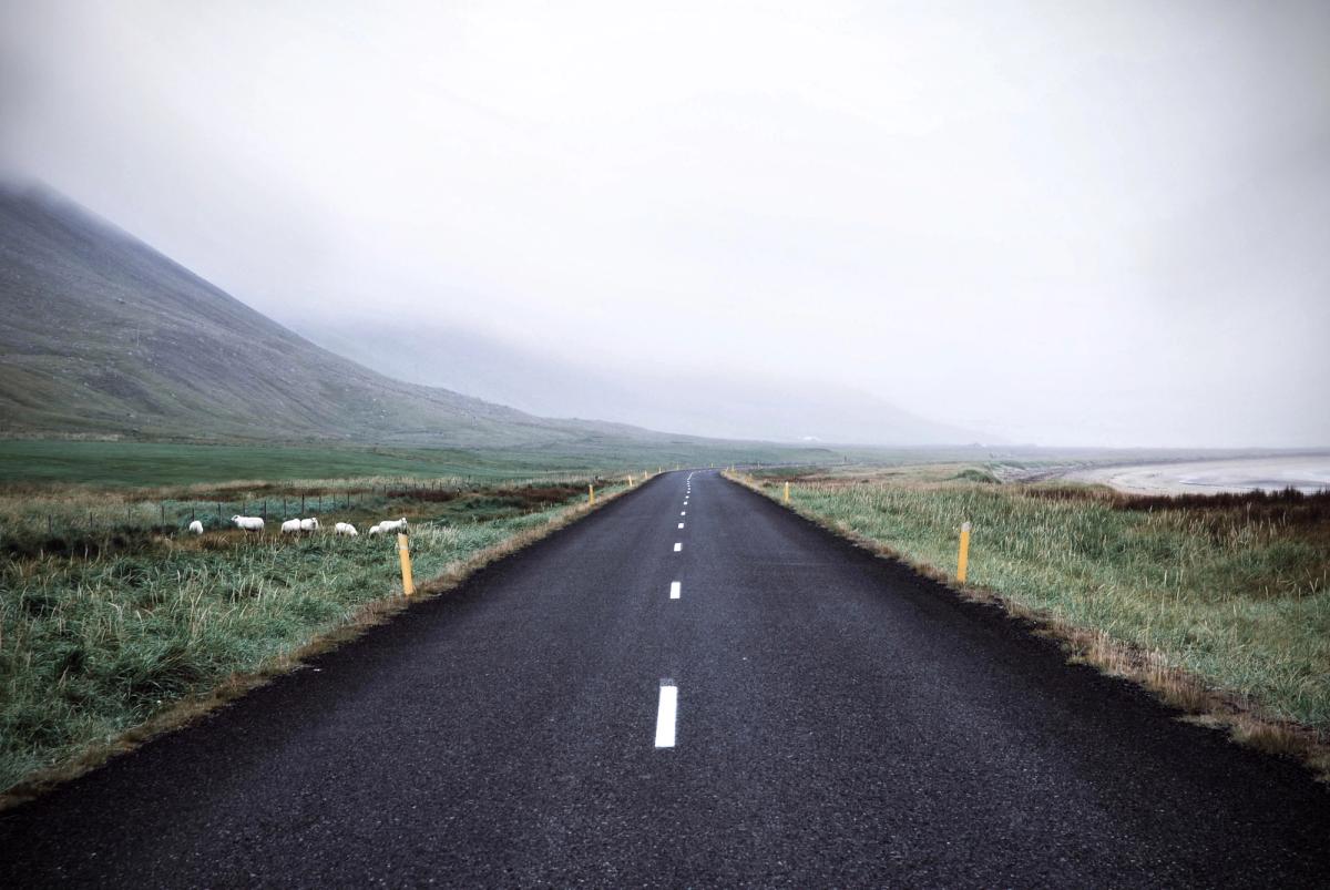 Straight road 