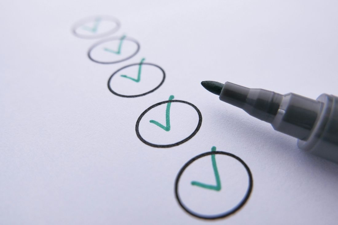 A checked of check list
